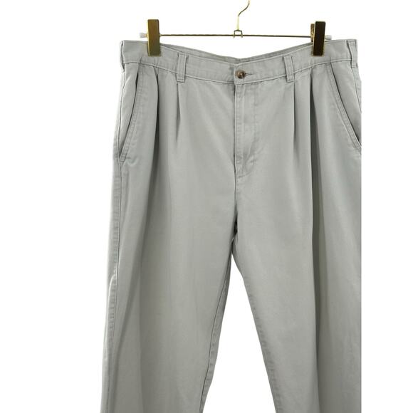 George‎ Dress Pants Front Pleated Classic Tan Casual Pants Men's  38 x 32 - Picture 5 of 9